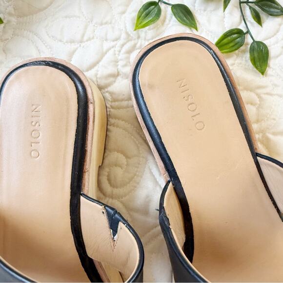 Nisolo Ellie All-Day Clogs Black Sz 8 - Picture 2 of 6